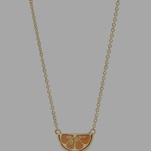 Coach Orange Slice Necklace